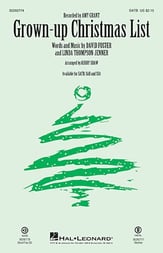 Grown-Up Christmas List SATB choral sheet music cover
